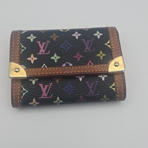 Louis Vuitton Mono Multicolor Porte Monnaie Plat Coin Wallet (VERY GOOD)COA✨️ - Picture 3 of 16
